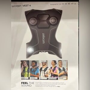VEST 4 Black Haptic Feedback Vest for Gaming & VR